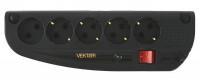 Фильтр сетевой Vektor Z 5 м, 5 розеток