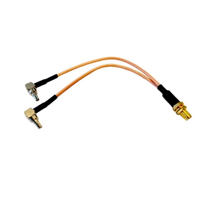 Переходник RP-SMA-female - 2x CRC9 на 2 выхода пигтейл